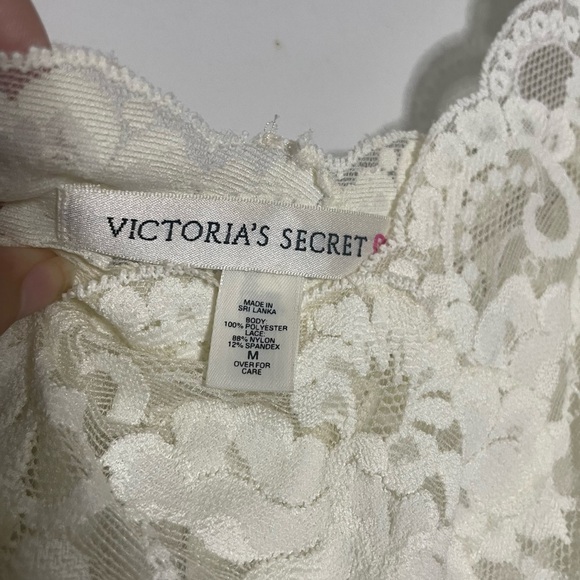 VTG Victoria's Secret Ivory Satin Lace Chemise Size M - Picture 10 of 10